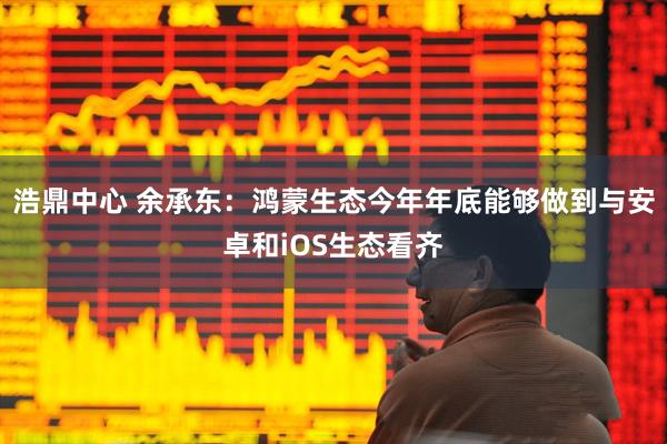 浩鼎中心 余承东：鸿蒙生态今年年底能够做到与安卓和iOS生态看齐