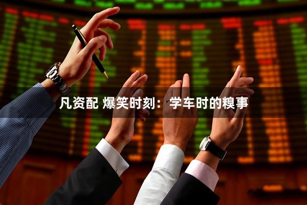 凡资配 爆笑时刻：学车时的糗事