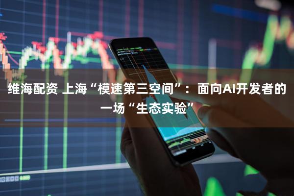 维海配资 上海“模速第三空间”：面向AI开发者的一场“生态实验”